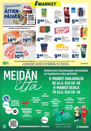 S-market tarjoukset  - 07.05.2025 - 11.05.2025.