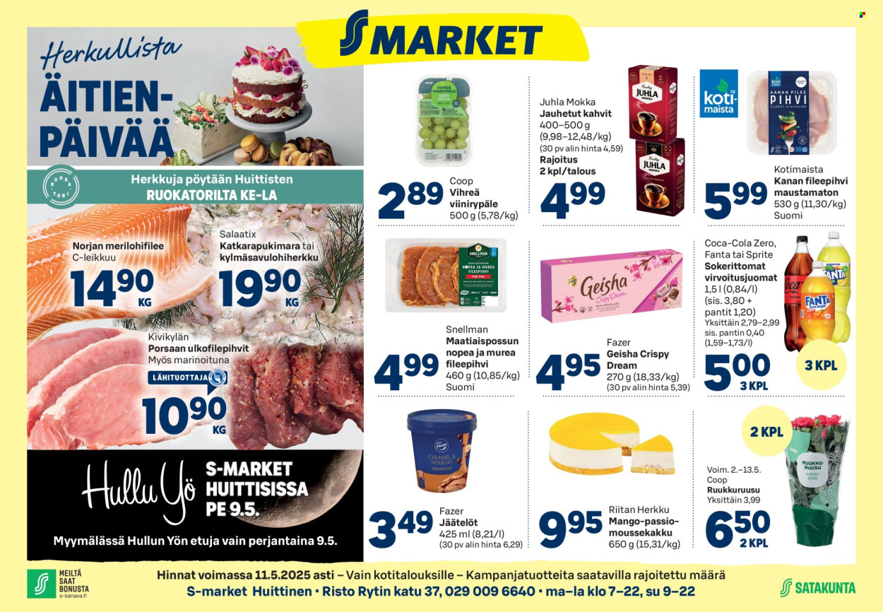 S-market tarjoukset - 07.05.2025 - 11.05.2025. Sivu 1
