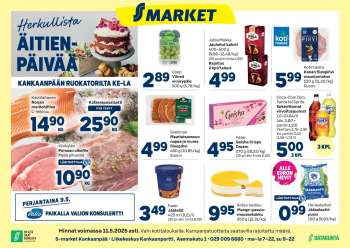 S-market tarjoukset  - 07.05.2025 - 11.05.2025.