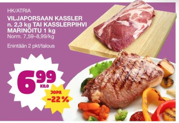 HK/Atria Viljaporsaan Kassler