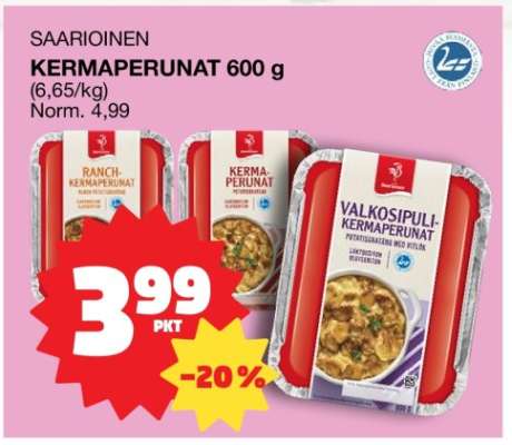 Saarioinen KERMAPERUNAT 600 g