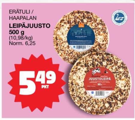ERÄTULI / HAAPALAN LEIPÄJUUSTO