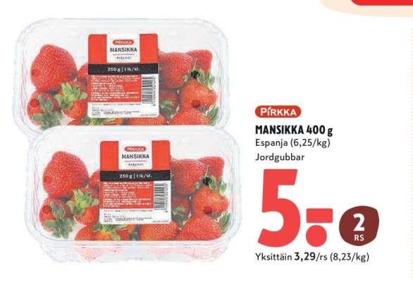PIRKKA MANSIKKA 400 g