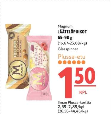Magnum JÄÄTELÖPUIKOT