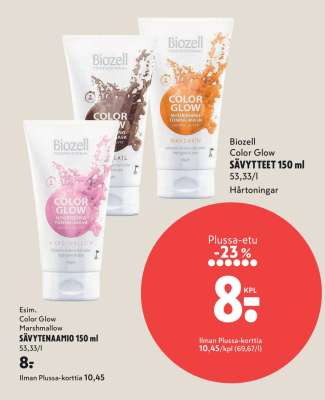Biozell Color Glow SÄVYTTEET 150 ml