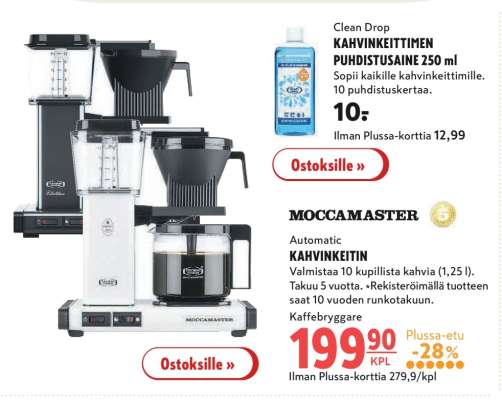 Moccamaster Automatic KAHVINKEITIN