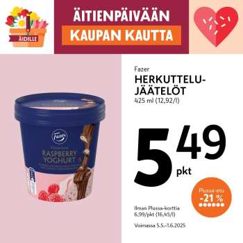 K-market tarjoukset  - 05.05.2025 - 01.06.2025.