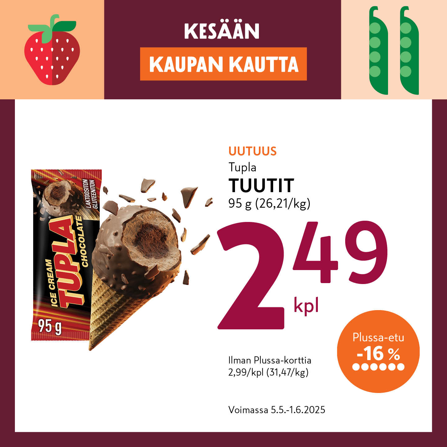 K-market tarjoukset - 05.05.2025 - 01.06.2025. Sivu 1