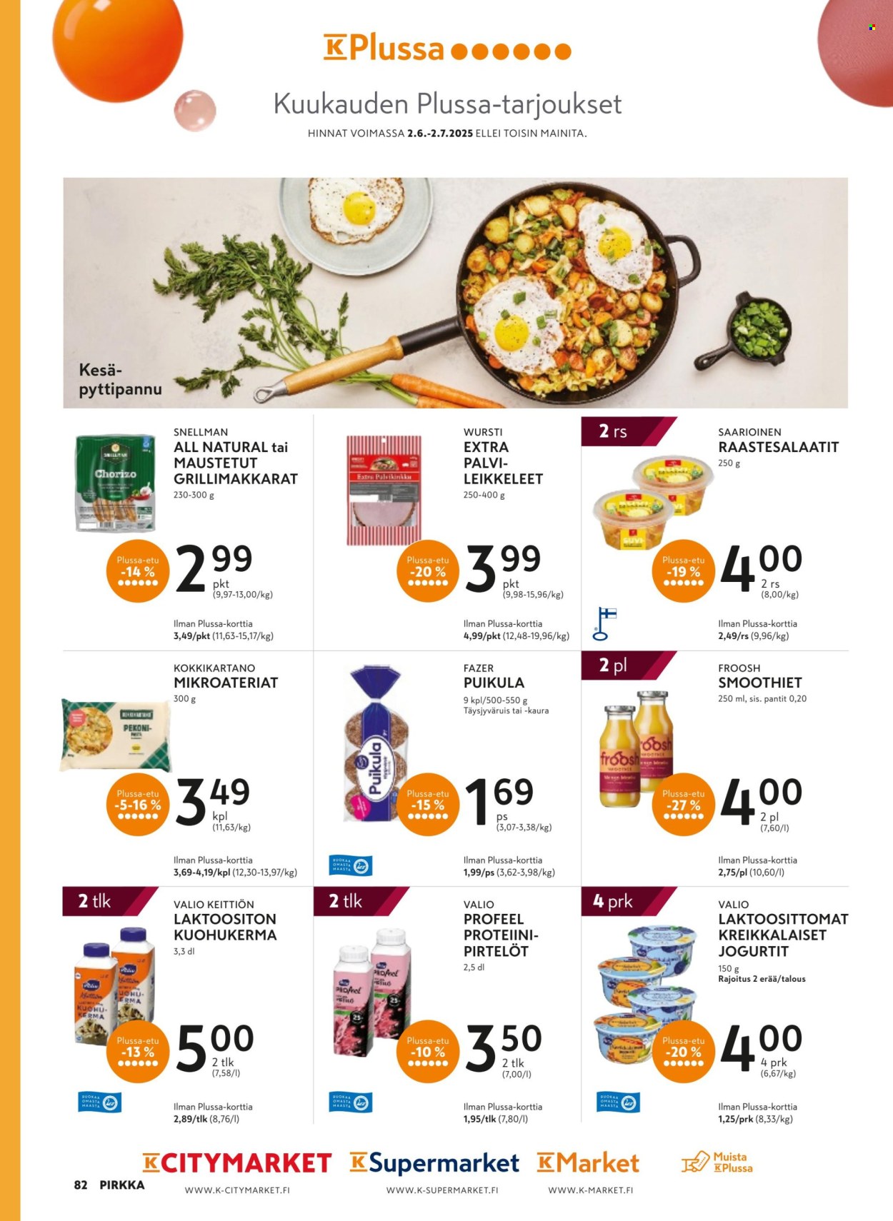 K-citymarket tarjoukset - 11.06.2025 - 26.08.2025. Sivu 82