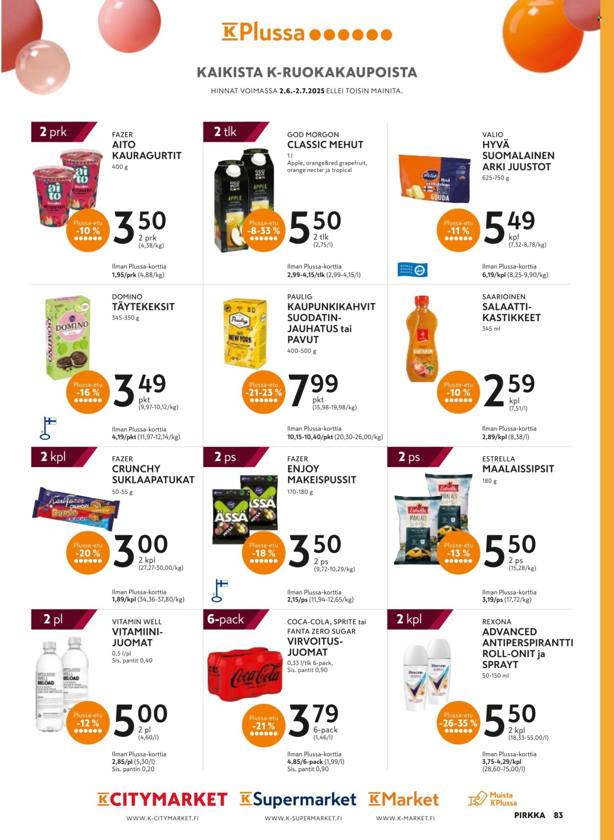 K-citymarket tarjoukset - 11.06.2025 - 26.08.2025. Sivu 83