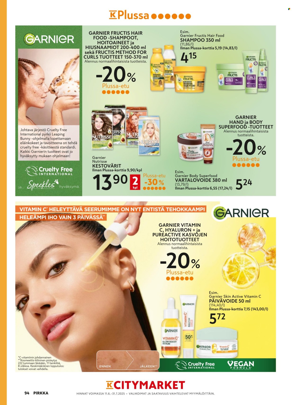 K-citymarket tarjoukset - 11.06.2025 - 26.08.2025. Sivu 94