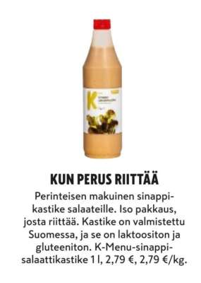 K-Menu-sinappisalaattikastike 1 l