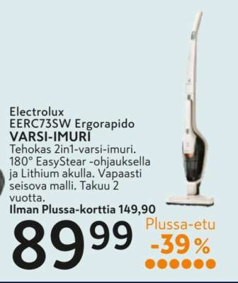 Electrolux EERC73SW Ergorapido VARSI-IMURI