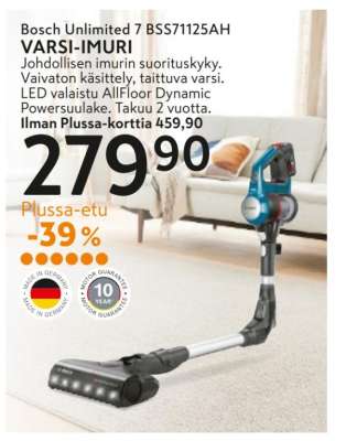 Bosch Unlimited 7 BSS71125AH VARSI-IMURI