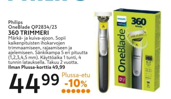 Philips OneBlade QP2834/23 360 TRIMMERI