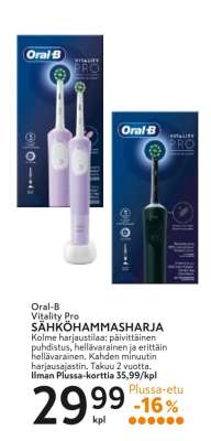 Oral-B Vitality Pro SÄHKÖHAMMASHARJA