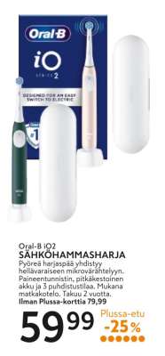 Oral-B iO2 SÄHKÖHAMMASHARJA