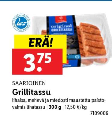 SAARIOINEN Grillitassu