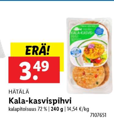 HÄTÄLÄ Kala-kasvispihvi