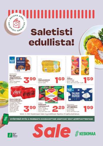 Sale tarjoukset  - 01.07.2025 - 30.07.2025.