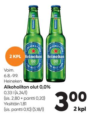 Heineken Alkoholiton olut 0,0%
