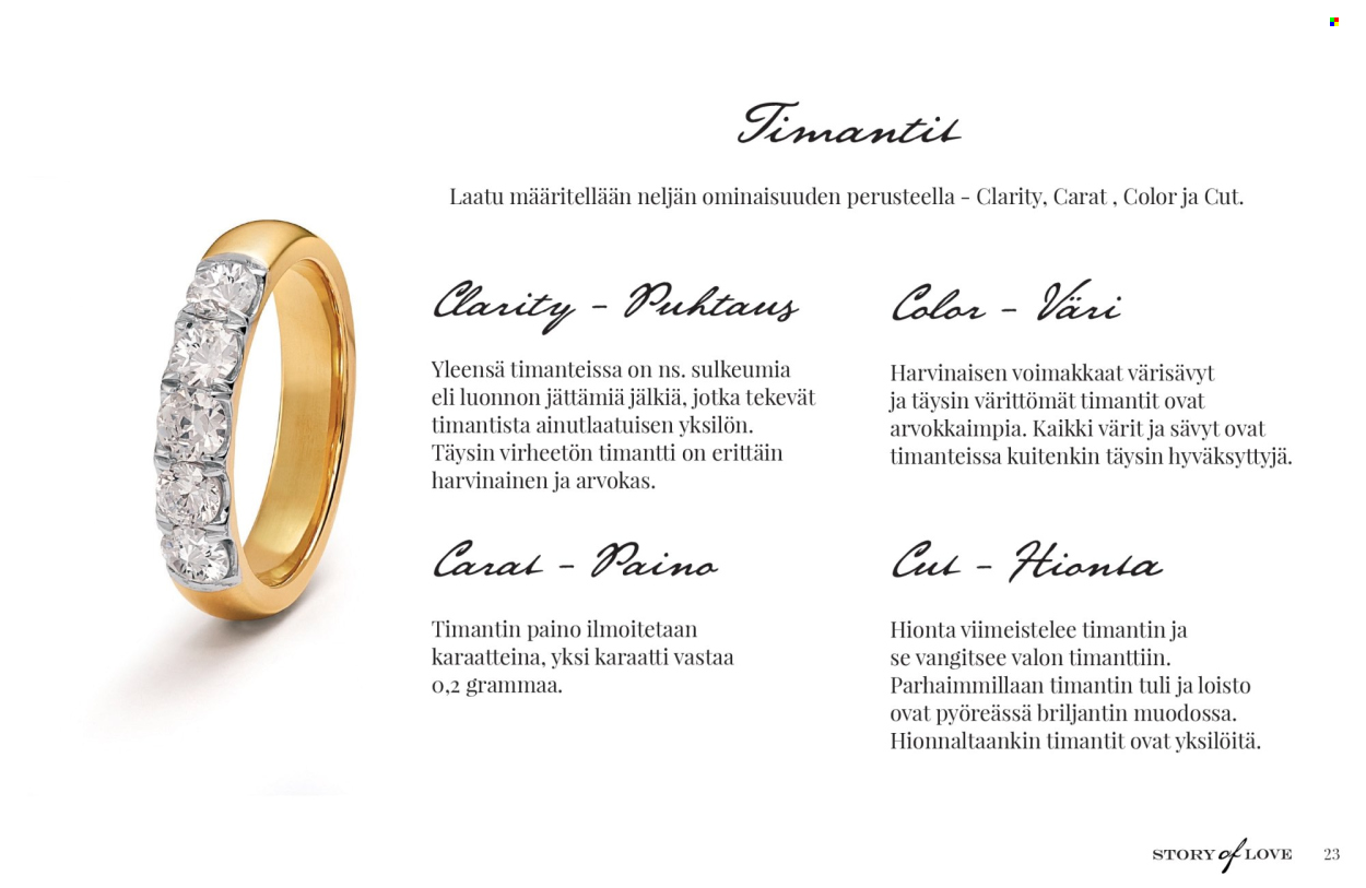 Kultajousi tarjoukset. Sivu 23