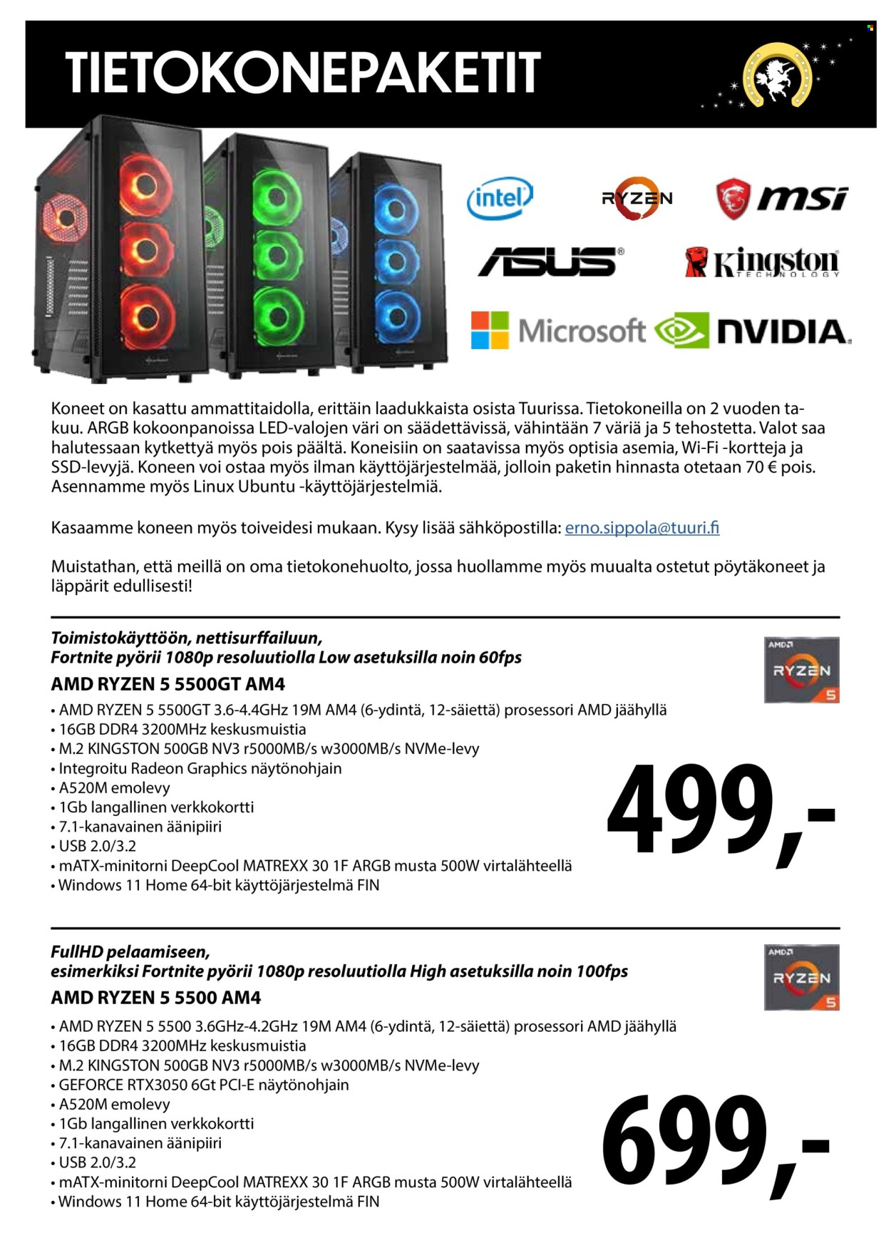 Tuuri tarjoukset. Sivu 1
