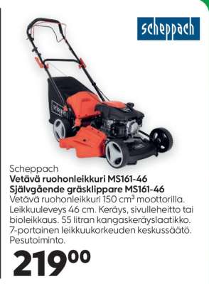Scheppach Vetävä ruohonleikkuri MS161-46