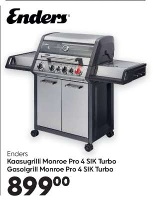Enders Kaasugrilli Monroe Pro 4 SIK Turbo