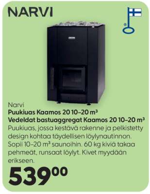 Narvi Puukiuas Kaamos 20 10–20 m³