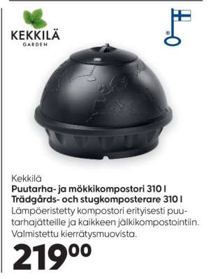 Kekkilä Puutarha- ja mökkikompostori 310 l