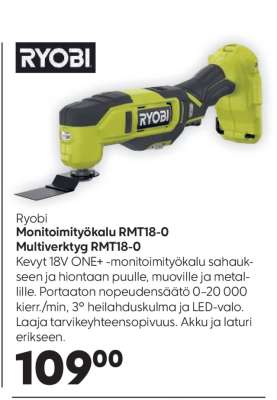 Ryobi Monitoimityökalu RMT18-0
