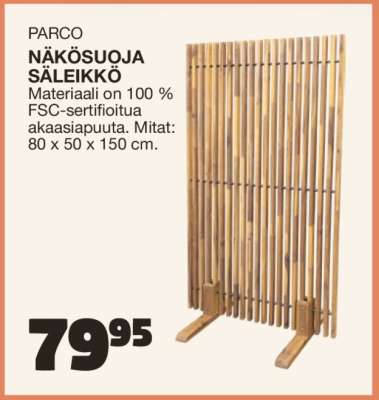 PARCO NÄKÖSUOJA SÄLEIKKÖ