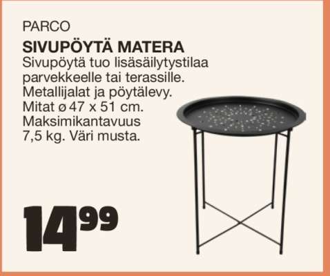 SIVUPÖYTÄ MATERA