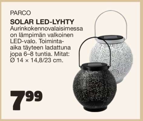 PARCO SOLAR LED-LYHTY
