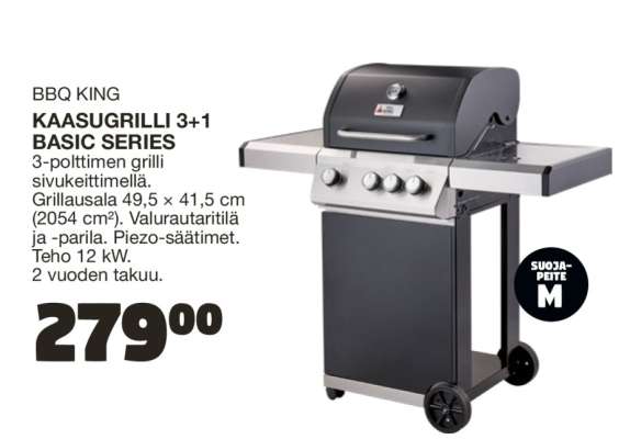 BBQ KING KAASUGRILLI 3+1 BASIC SERIES
