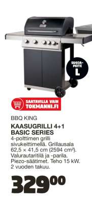 BBQ KING KAASUGRILLI 4+1 BASIC SERIES