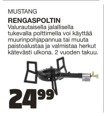 MUSTANG RENGASPOLTIN