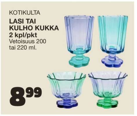KOTIKULTA LASI TAI KULHO KUKKA