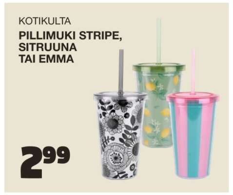 Kotikulta Pillimuki Stripe, Sitruuna tai Emma
