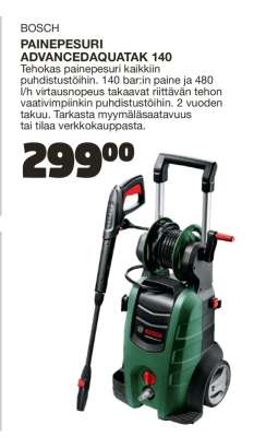 BOSCH PAINEPESURI ADVANCED AQUATAK 140