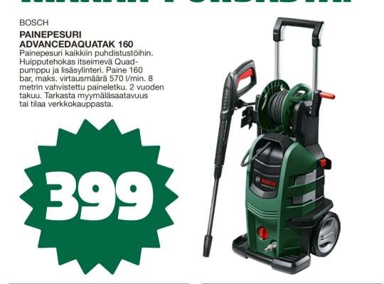 BOSCH PAINEPESURI ADVANCED AQUATAK 160