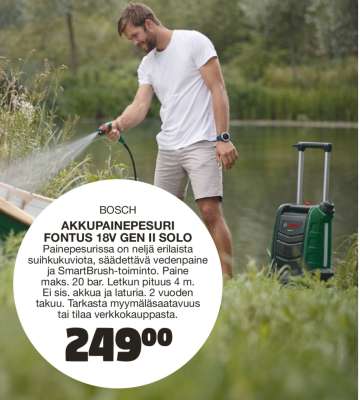 Bosch Akkupainepesuri Fontus 18V Gen II Solo