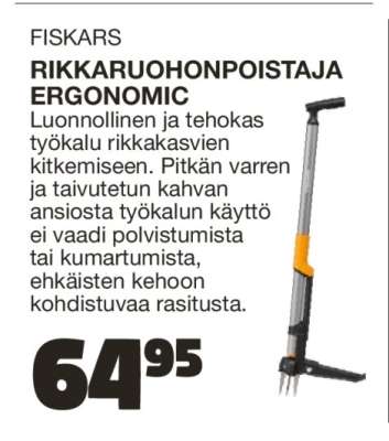 FISKARS RIKKARUOHONPOISTAJA ERGONOMIC