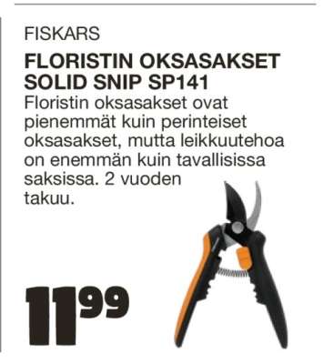 FLORISTIN OKSASAKSET SOLID SNIP SP141