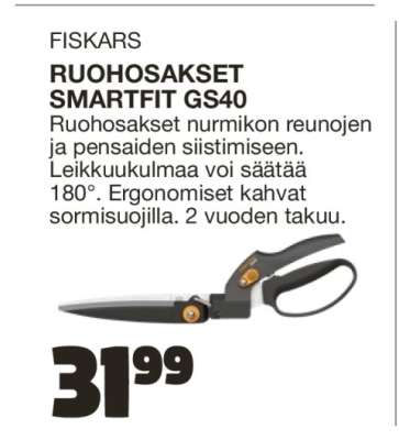 Fiskars Ruohosakset SmartFit GS40
