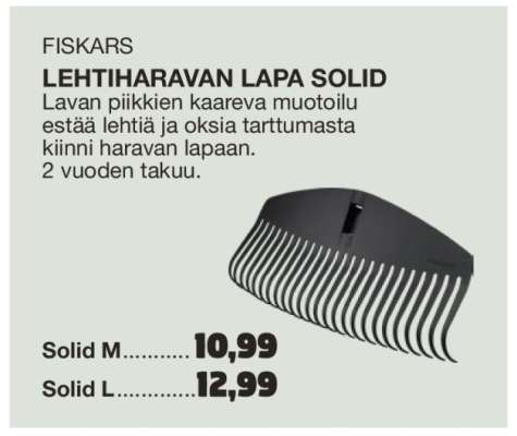 FISKARS LEHTIHARAVAN LAPA SOLID