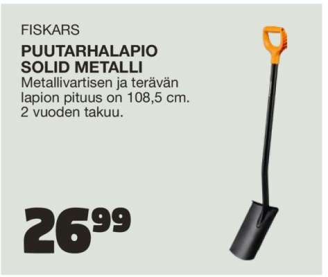FISKARS PUUTARHALAPIO SOLID METALLI