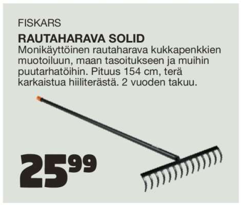 Fiskars Rautaharava Solid