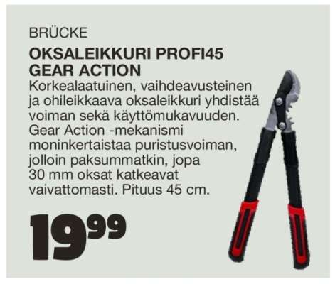 BRÜCKE OKSALEIKKURI PROFI45 GEAR ACTION